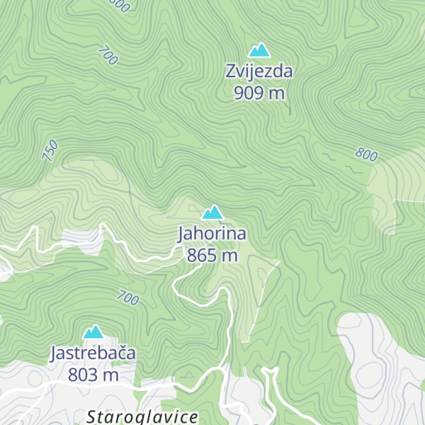 Map of Jahorina