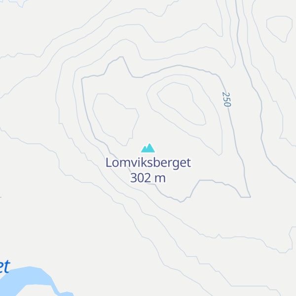 Map of Lomviksberget