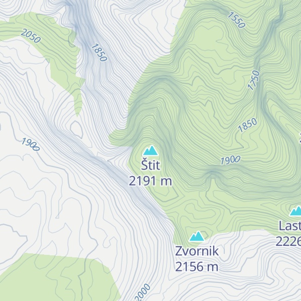 Map of Štit