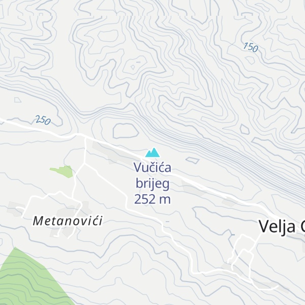 Map of Vučića brijeg