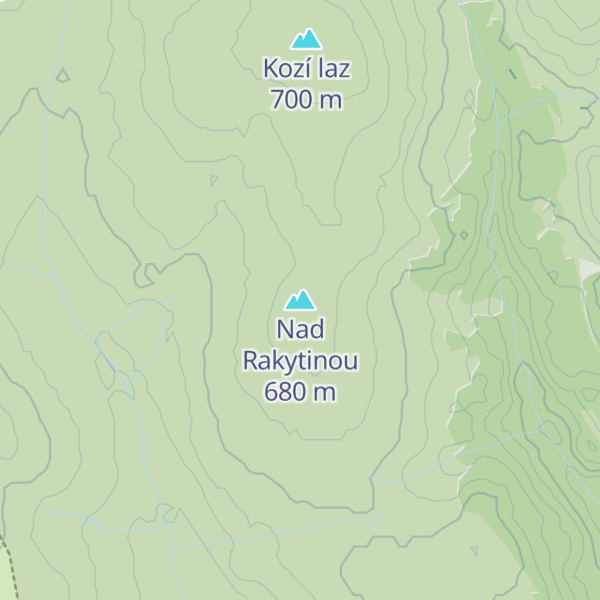 Map of Nad Rakytinou