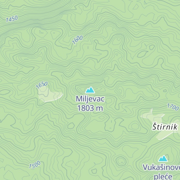 Map of Miljevac