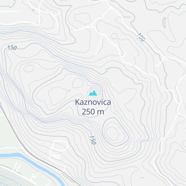 Map of Kaznovica