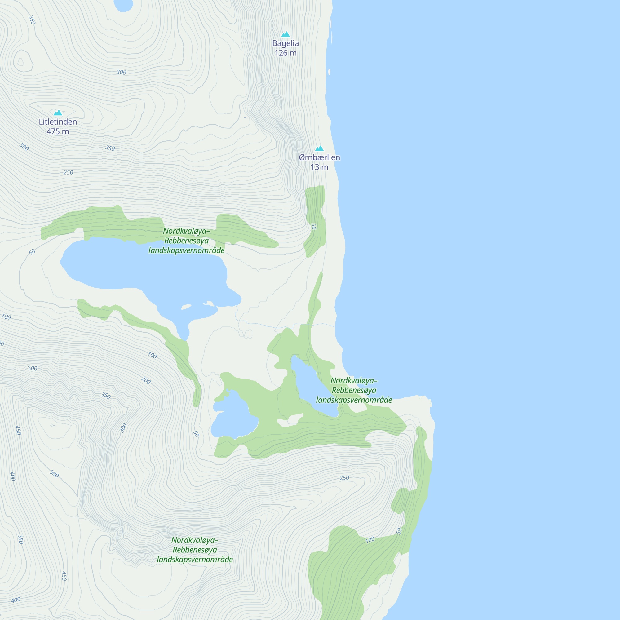 Nord-Kvaløyhytta map