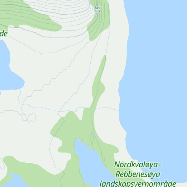 Map of Nord-Kvaløyhytta