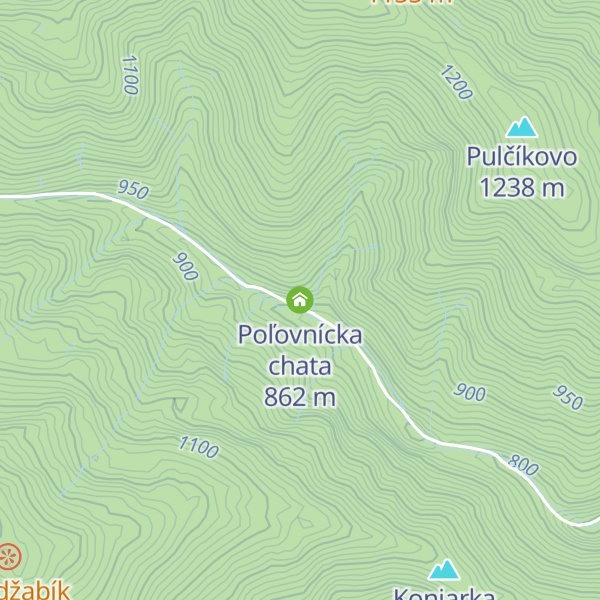 Map of Poľovnícka chata