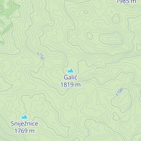 Map of Galić