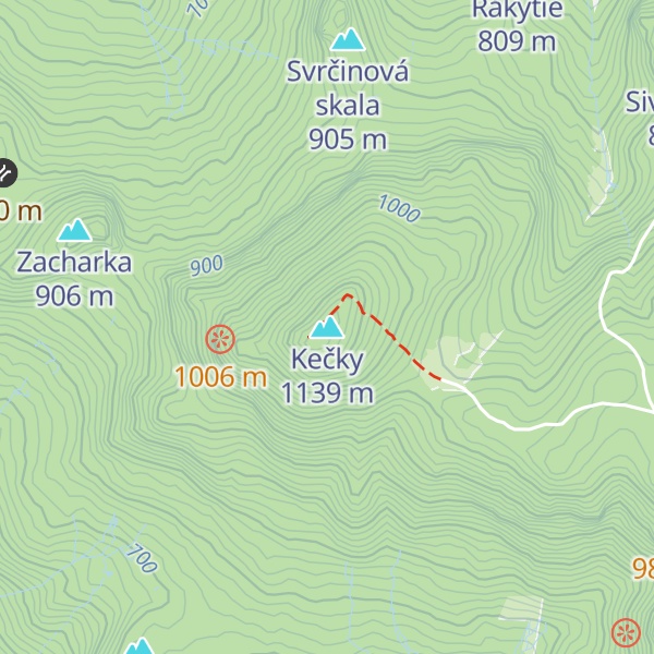 Map of Kečky