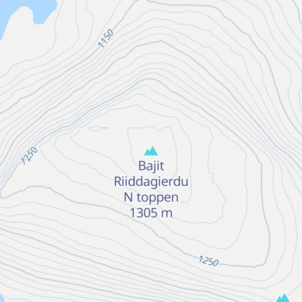 Map of Bajit Riiddagierdu N toppen