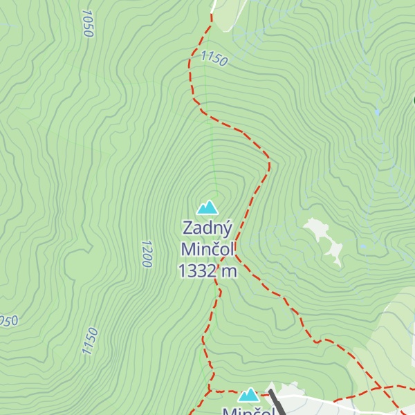Map of Zadný Minčol
