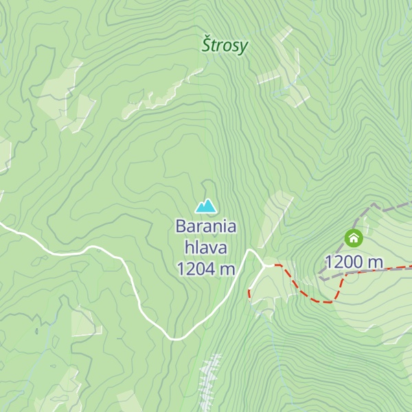 Map of Barania hlava