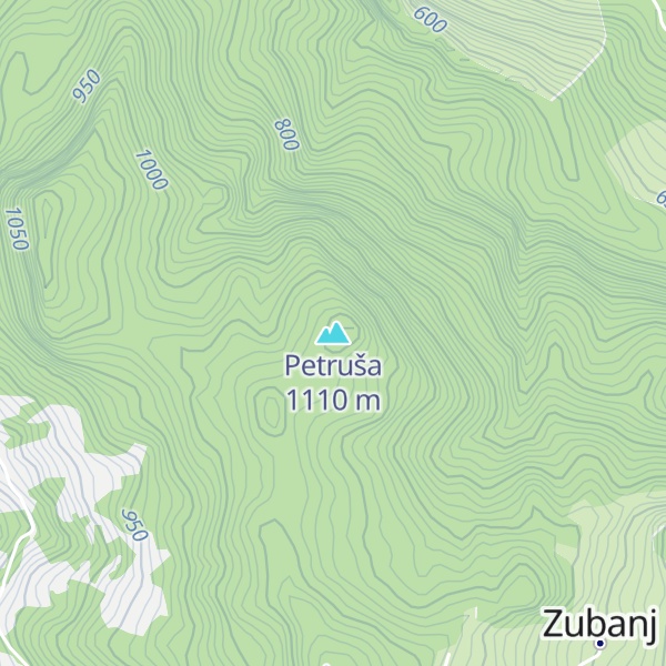 Map of Petruša