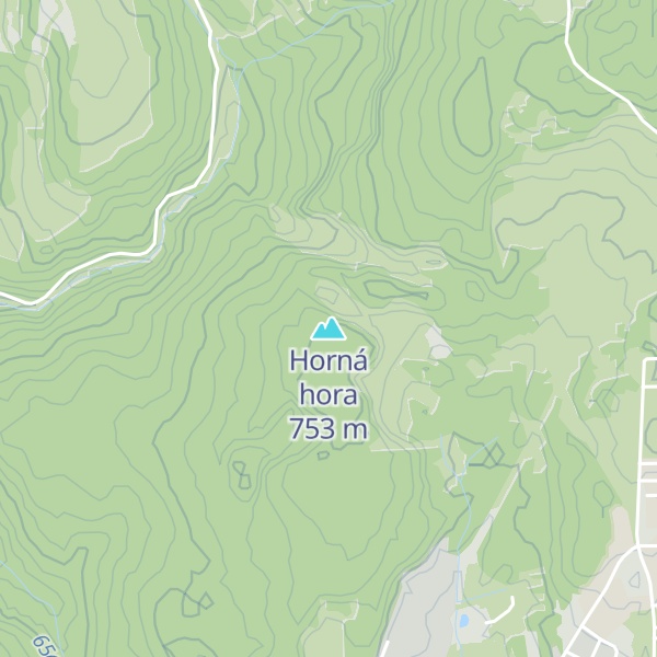 Map of Horná hora