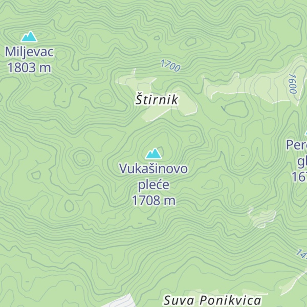 Map of Vukašinovo pleće