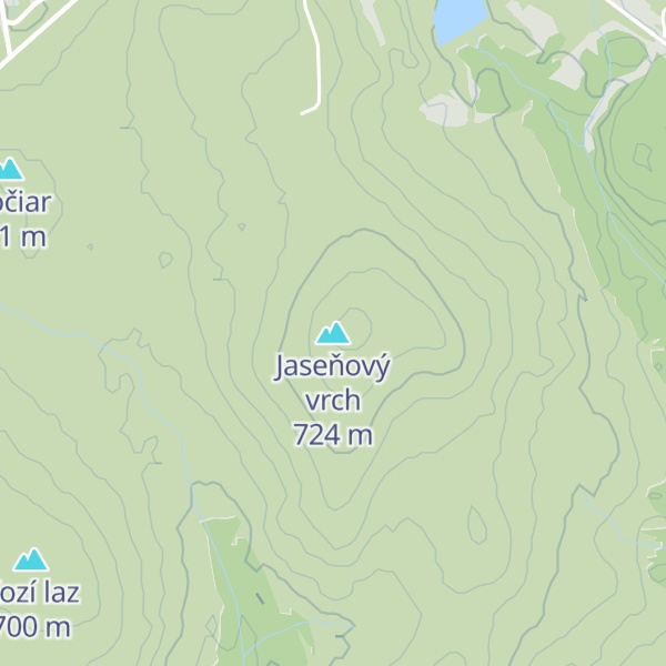 Map of Jaseňový vrch