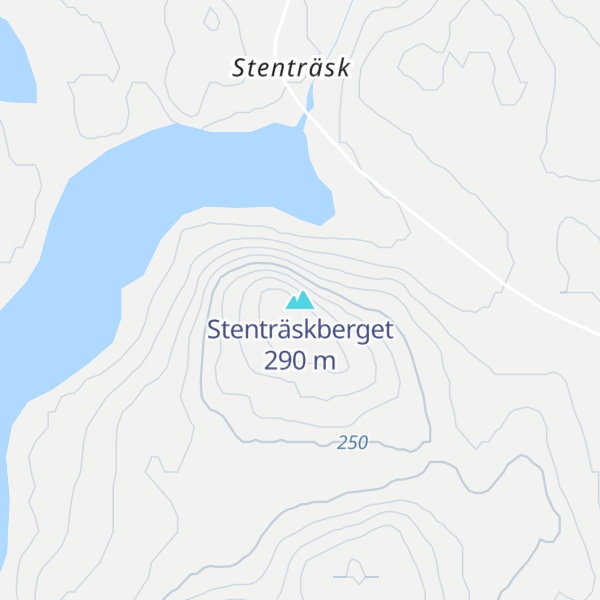 Map of Stenträskberget