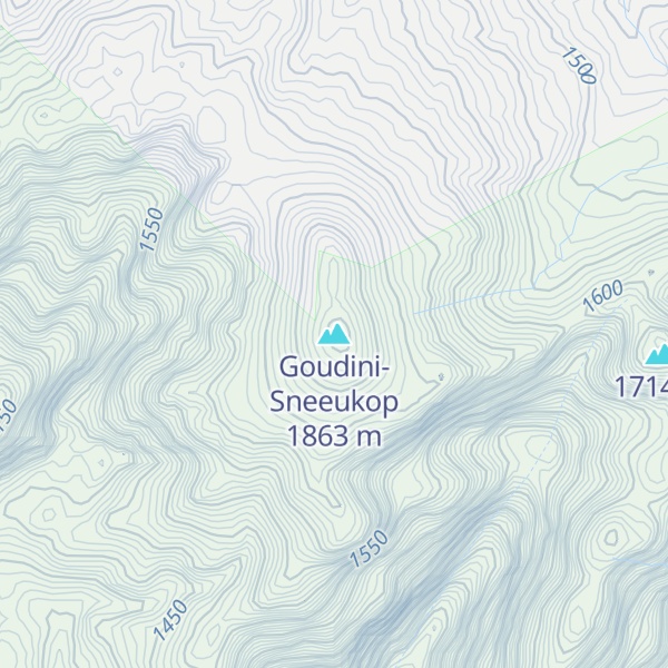 Map of Goudini-Sneeukop