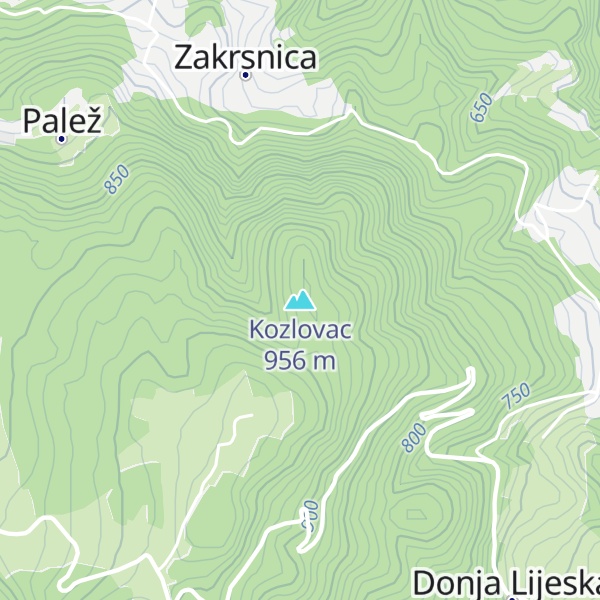 Map of Kozlovac