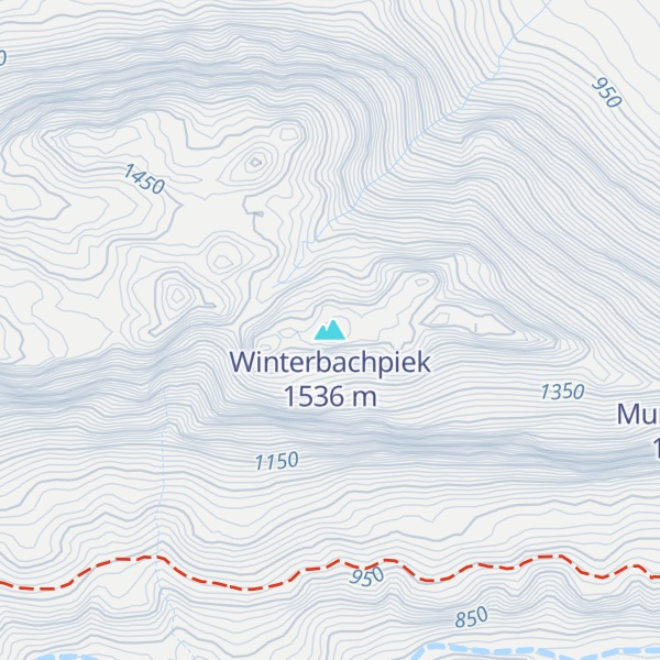 Map of Winterbachpiek
