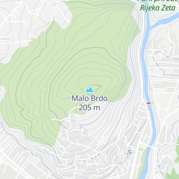 Map of Malo Brdo