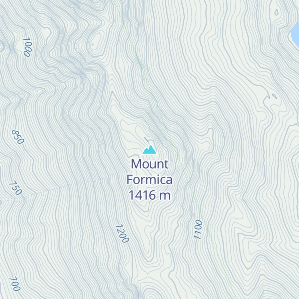 Map of Mount Formica