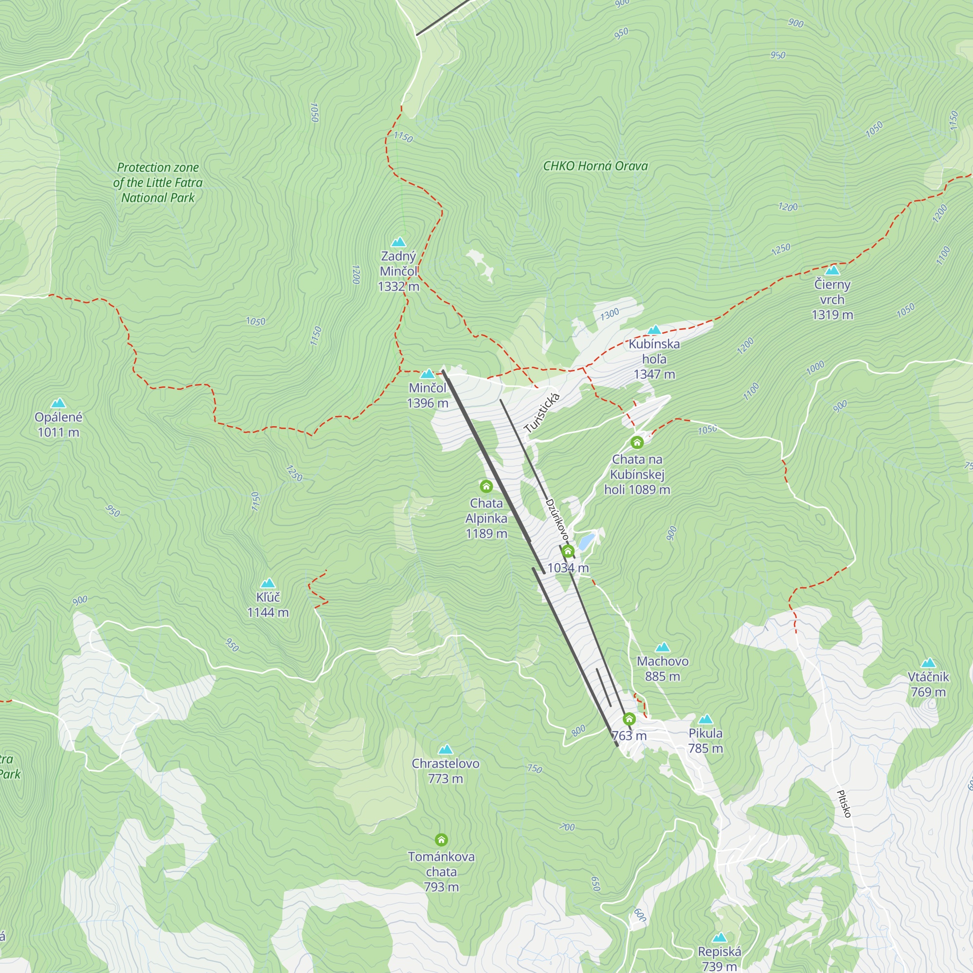Chata Alpinka map
