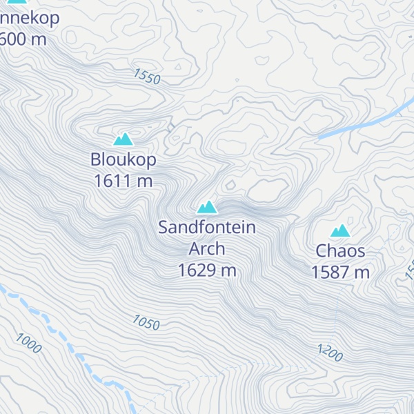 Map of Sandfontein Arch