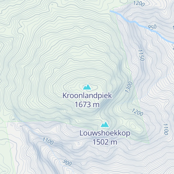 Map of Kroonlandpiek