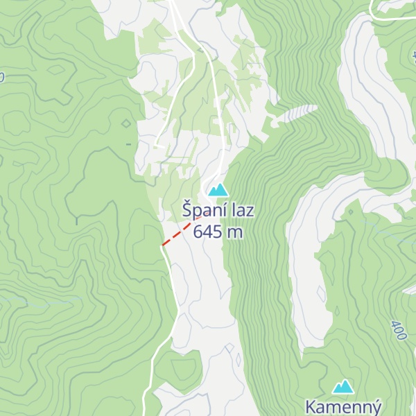 Map of Chata Španí Laz