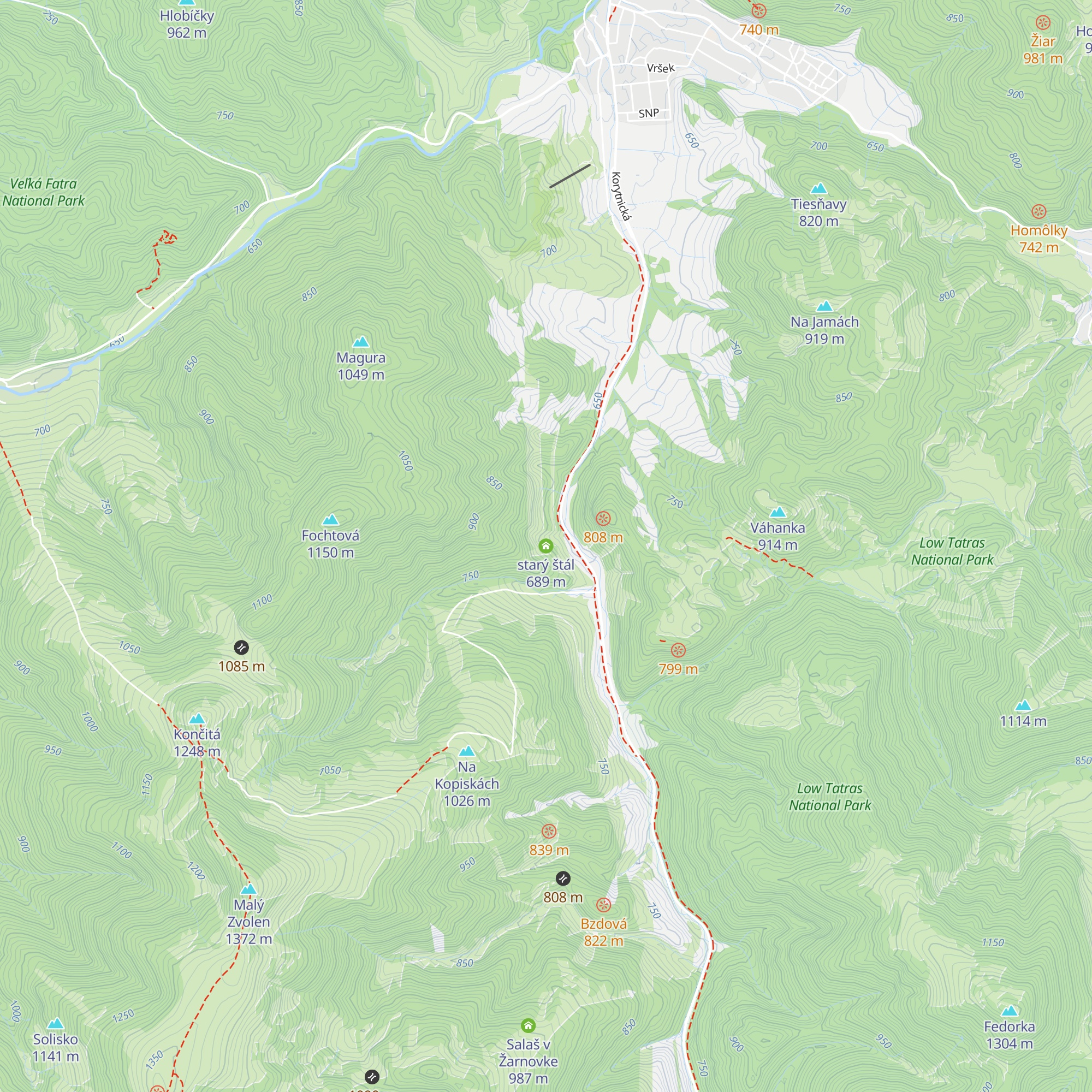 starý štál map