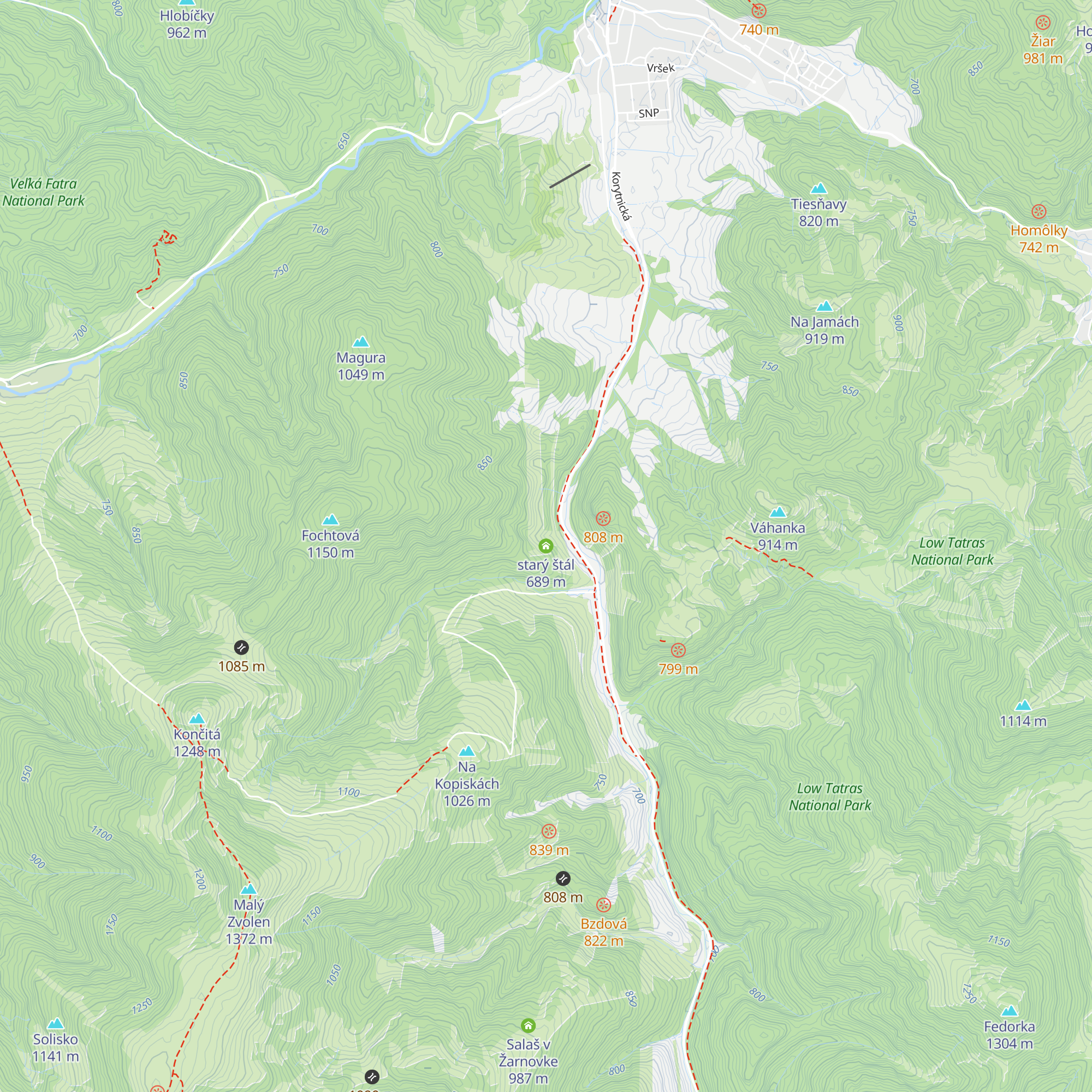 starý štál map