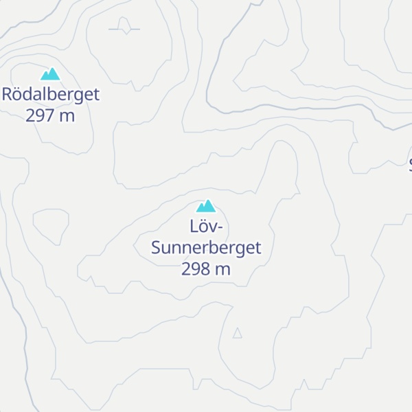 Map of Löv-Sunnerberget
