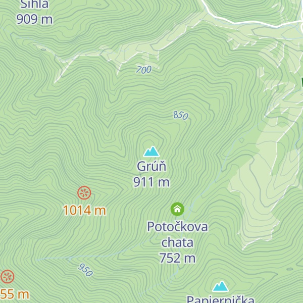 Map of Grúň