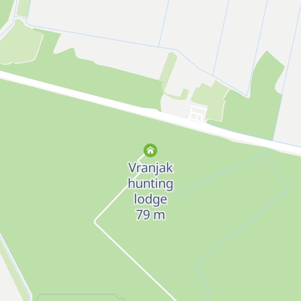 Map of Vranjak hunting lodge