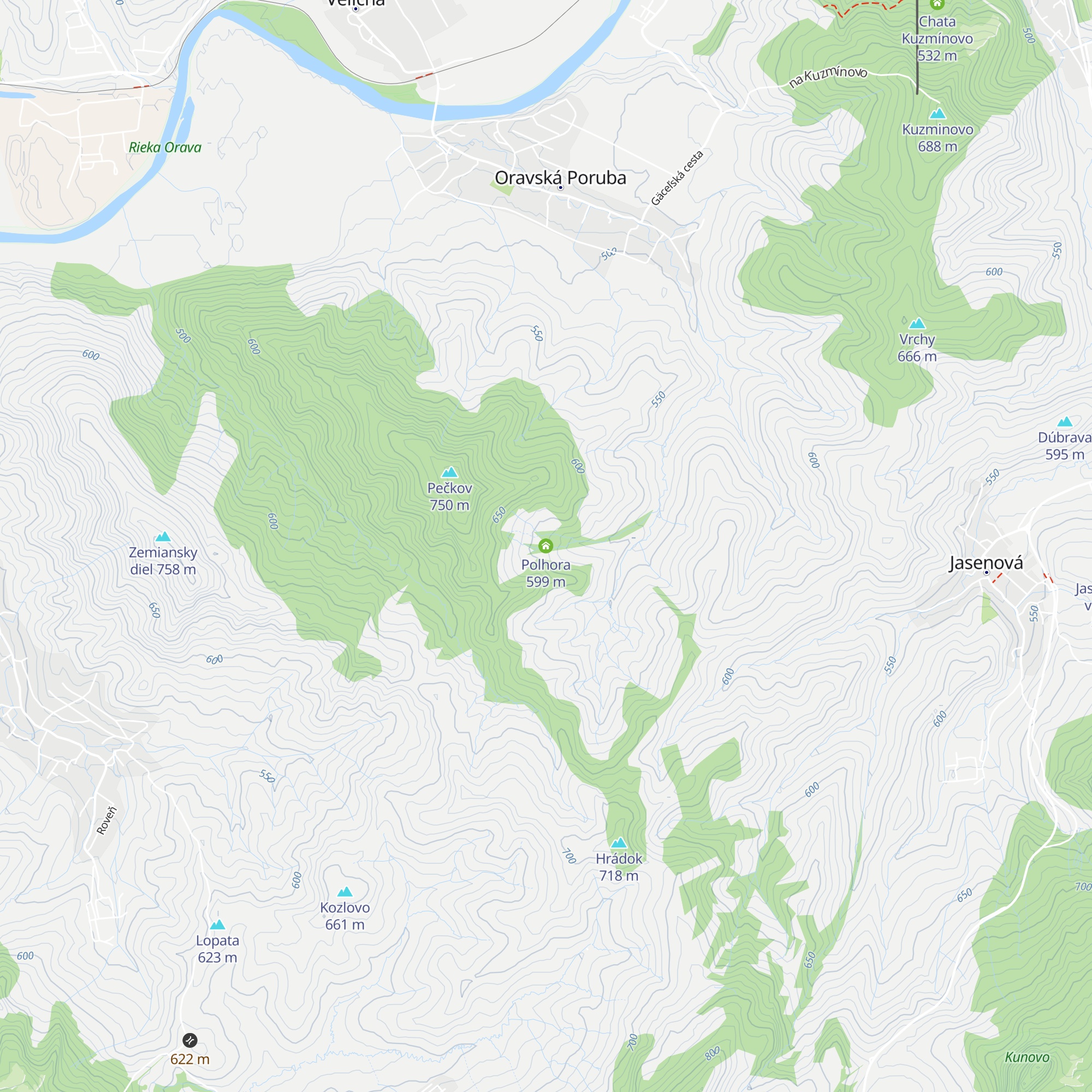Polhora map