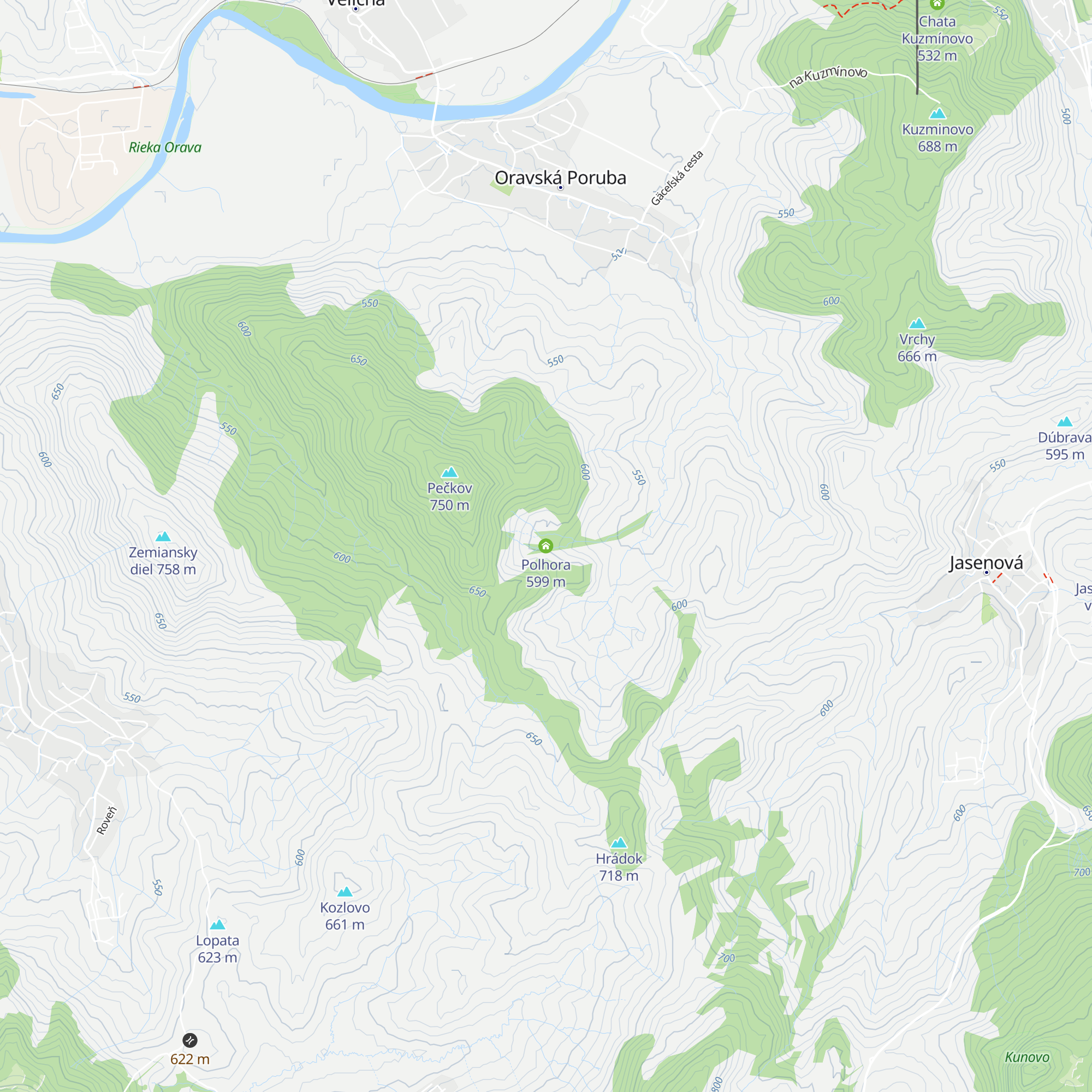 Polhora map