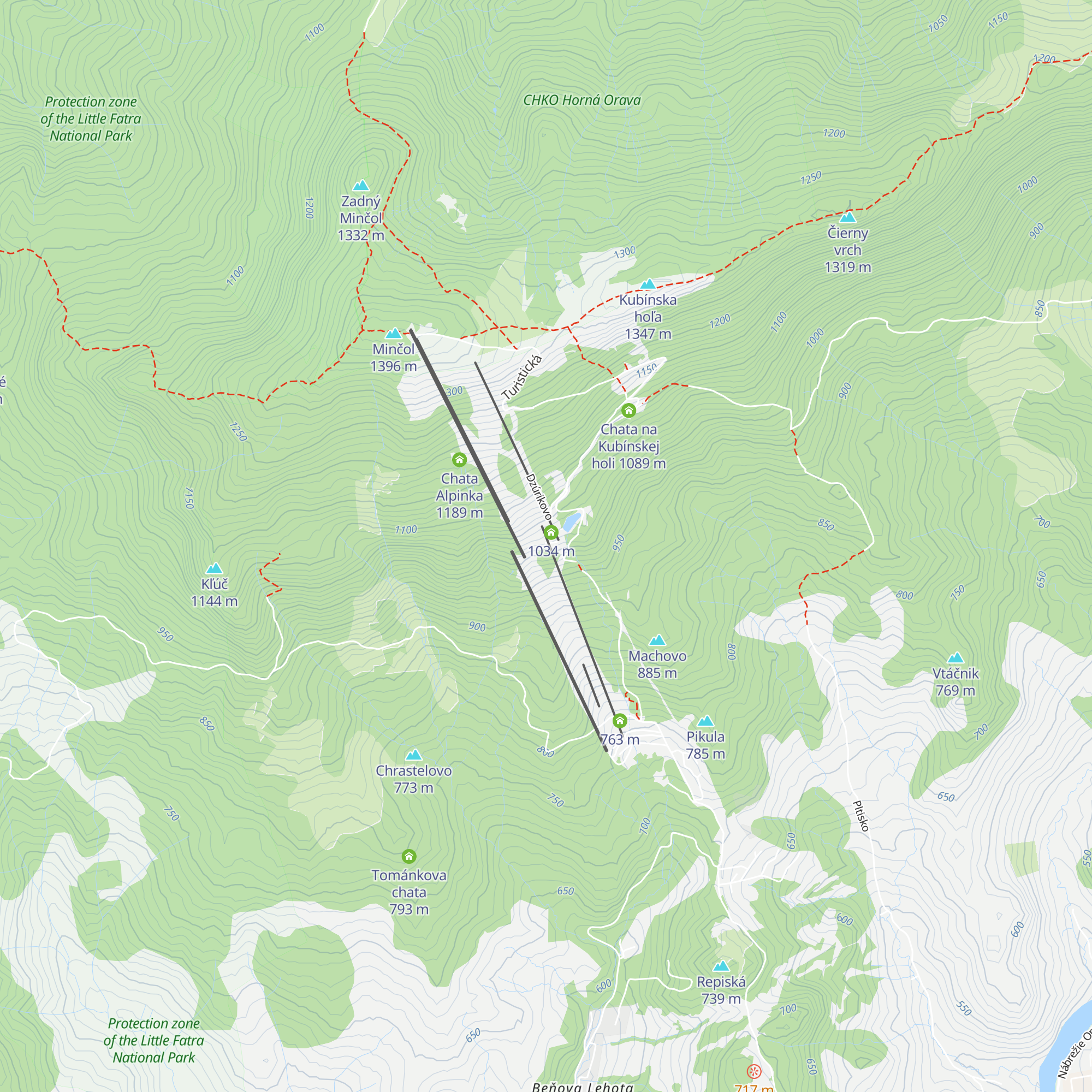 Chata TRAFO map