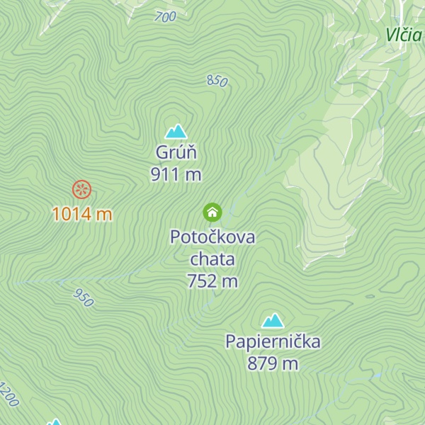 Map of Potočkova chata