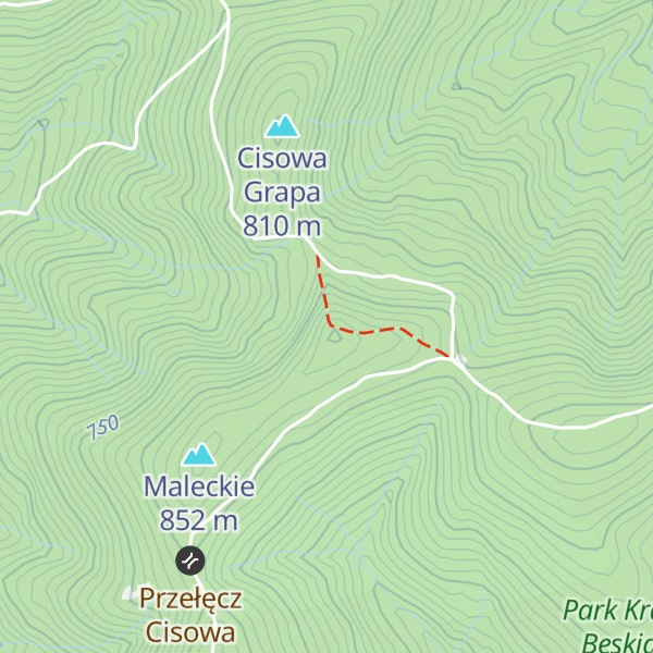 Map of Wielka Cisowa Grapa