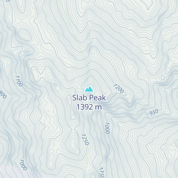 Map of Slab Peak