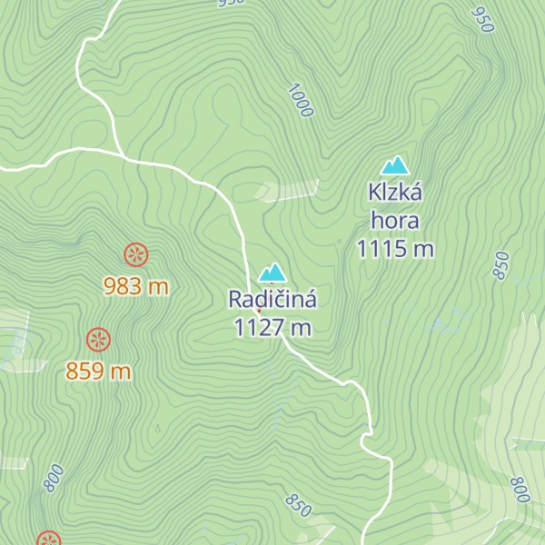 Map of Radičiná
