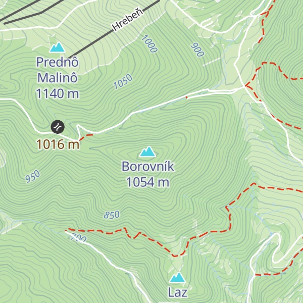 Map of Laštek