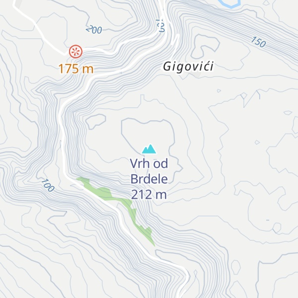 Map of Vrh od Brdele