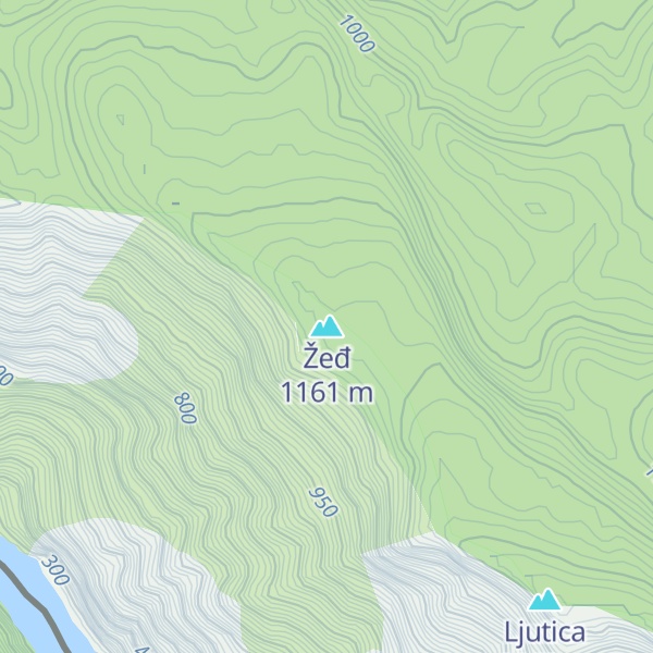 Map of Žeđ