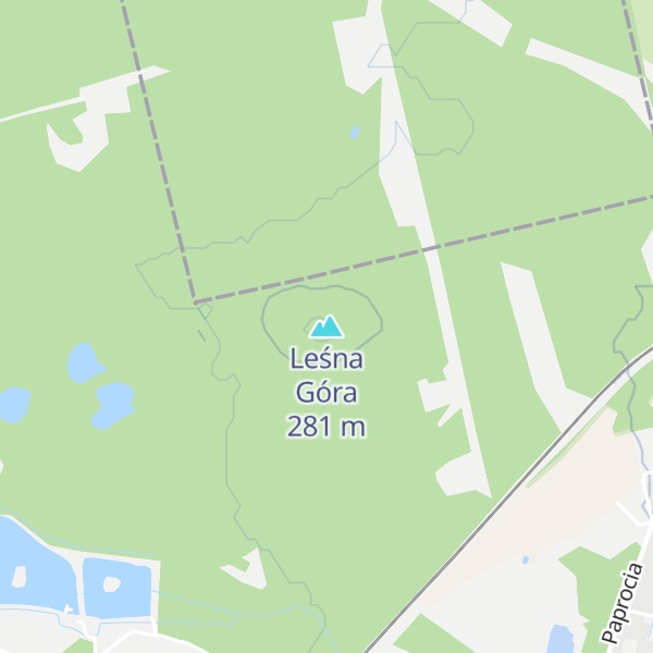 Map of Leśna Góra