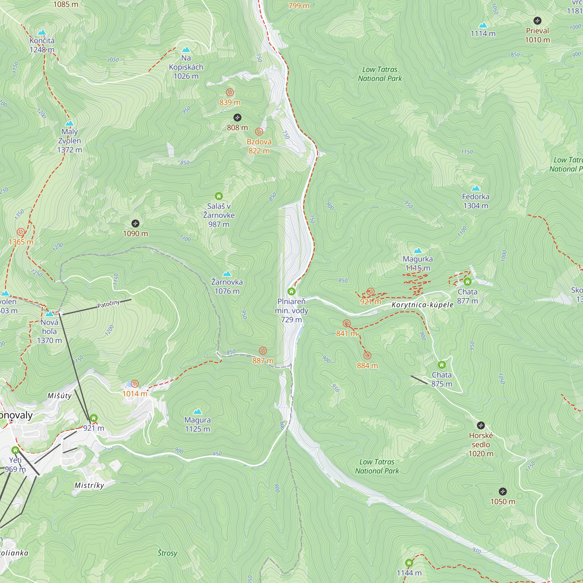 Plniareň min. vody map