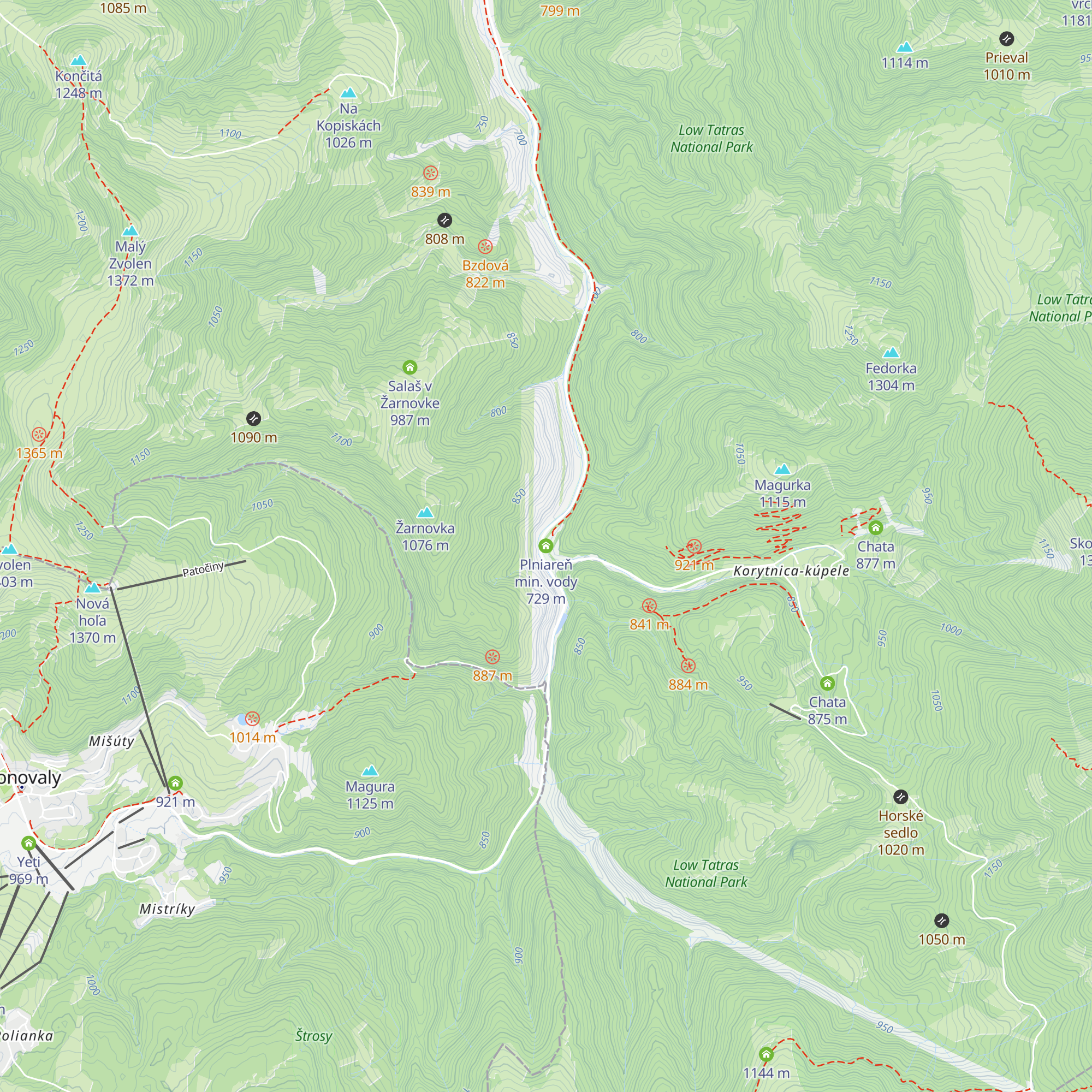 Plniareň min. vody map