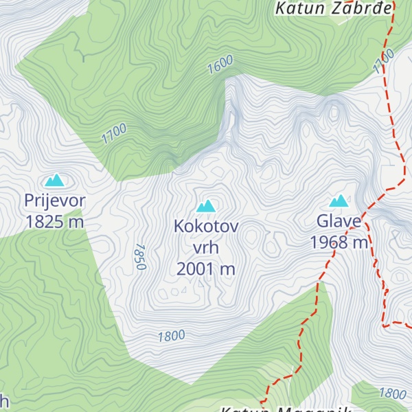 Map of Kokotov vrh