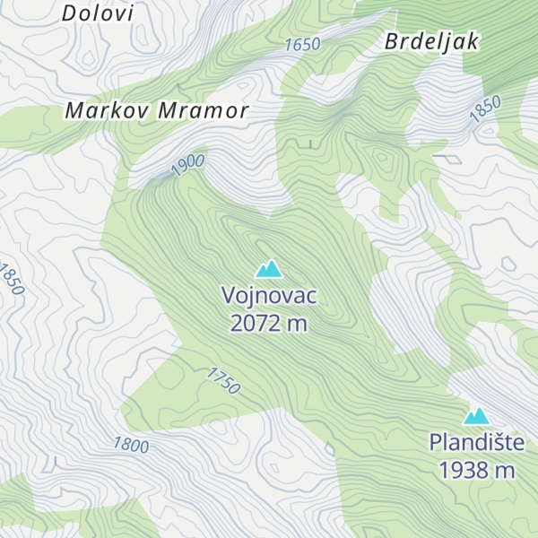 Map of Vojnovac