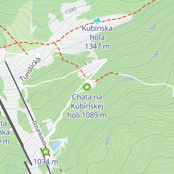 Map of Chata na Kubínskej holi
